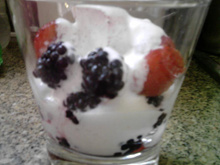 Chantilly light com frutas