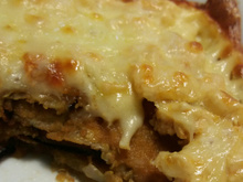 Berinjela à milanesa ao queijo