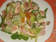 Salada refrescante com figos