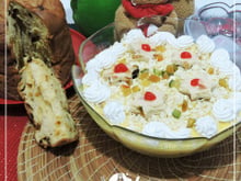 Pavê de panetone com vinho do porto da ABIMAPI