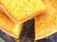 Bolo de fubá de canjica