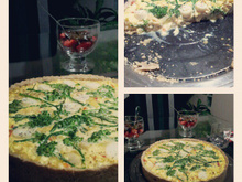 Quiche integral de ricota e brócolis