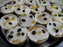 Cupcake de frutas cristalizadas