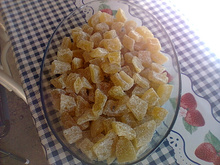 Doce de mamão cristalizado