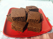 Bolo de banana e chocolate fitness