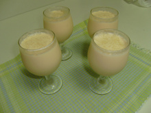 Mousse de leite em pó