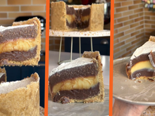 Vou fazer essa torta casadinho na Páscoa pra enlouquecer meus convidados: receita com brigadeiros é uma explosão de gostosura!