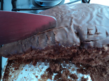 Bolo de chocolate com cobertura especial