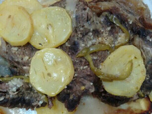 Bife assado no forno