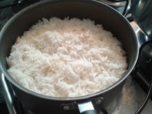 Arroz branquinho e soltinho