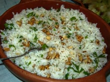 Arroz com nozes