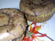 Tortinha de souflé de chocolate