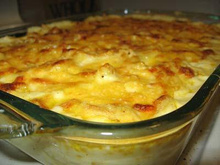 Frango gratinado com creme de milho