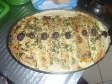 Panqueca ao molho branco