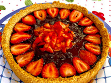 Cheesecake de morango prático