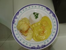 Bobó de camarão com batata baroa