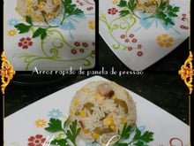 Arroz rápido na panela de pressão