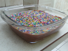 Pavê brigadeiro com pão de forma