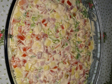 Salada em camadas simples