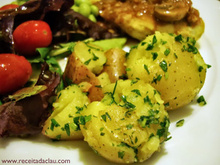 Batata com ervas e limão