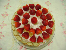 Charlote de morangos