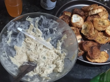 Patê frango com abacaxi