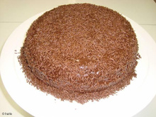 Bolo gelado de chocolate