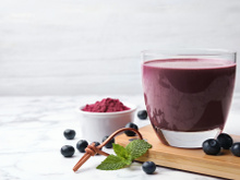 Batida de açaí com banana
