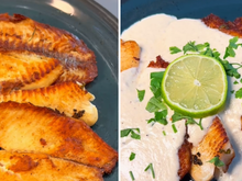 Meu filho só começou a comer peixe depois que fiz esse molho simples de limão, ele até pede: "Faz tilápia, mamãe!"