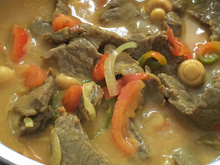 Contra filé ao molho mostarda