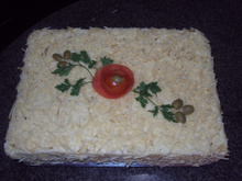 Torta de pão e frango