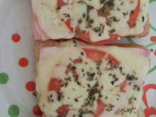 Pizza de pão de forma crocante da Cássia