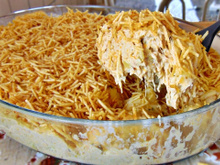 Frango com milho verde ao forno