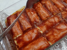Enroladinho de macarrão