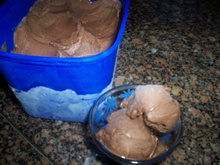 Sorvete de chocolate