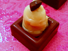 Doce de amêndoas com chocolate