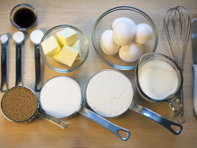 Tabela de equivalência culinária para líquidos, açúcar e farinha de trigo