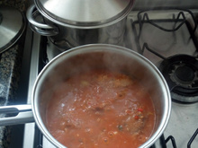 Língua de boi ao molho