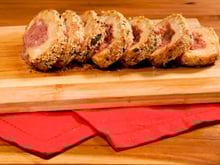 Rocambole de Frango com Linguiça em Crosta Crocante na Air Fryer