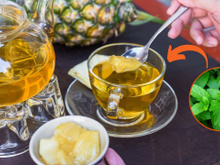 Chá de abacaxi com hortelã (beba quente ou gelado!): como fazer a bebida que melhora a digestão e o funcionamento do estômago e intestino