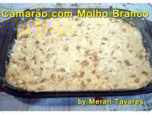 Camarão com molho branco