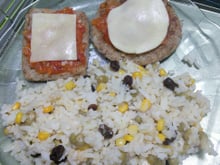 Hambúrguer de aveia vegetariano