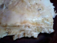 Lasanha de frango com massa de pastel