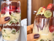 Copo da felicidade com 290 calorias é a sobremesa saudável deliciosa que vai se tornar a sua queridinha