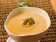 Creme de cenoura com gengibre