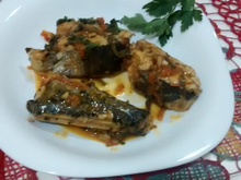 Peixe cozido simples