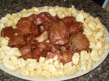 Língua Bovina com Bacon e Paio
