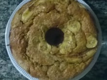 Bolo de granola com banana no liquidificador
