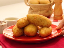 Bolinho de batata com carne moída