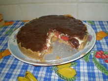 Torta de morango com chocolate